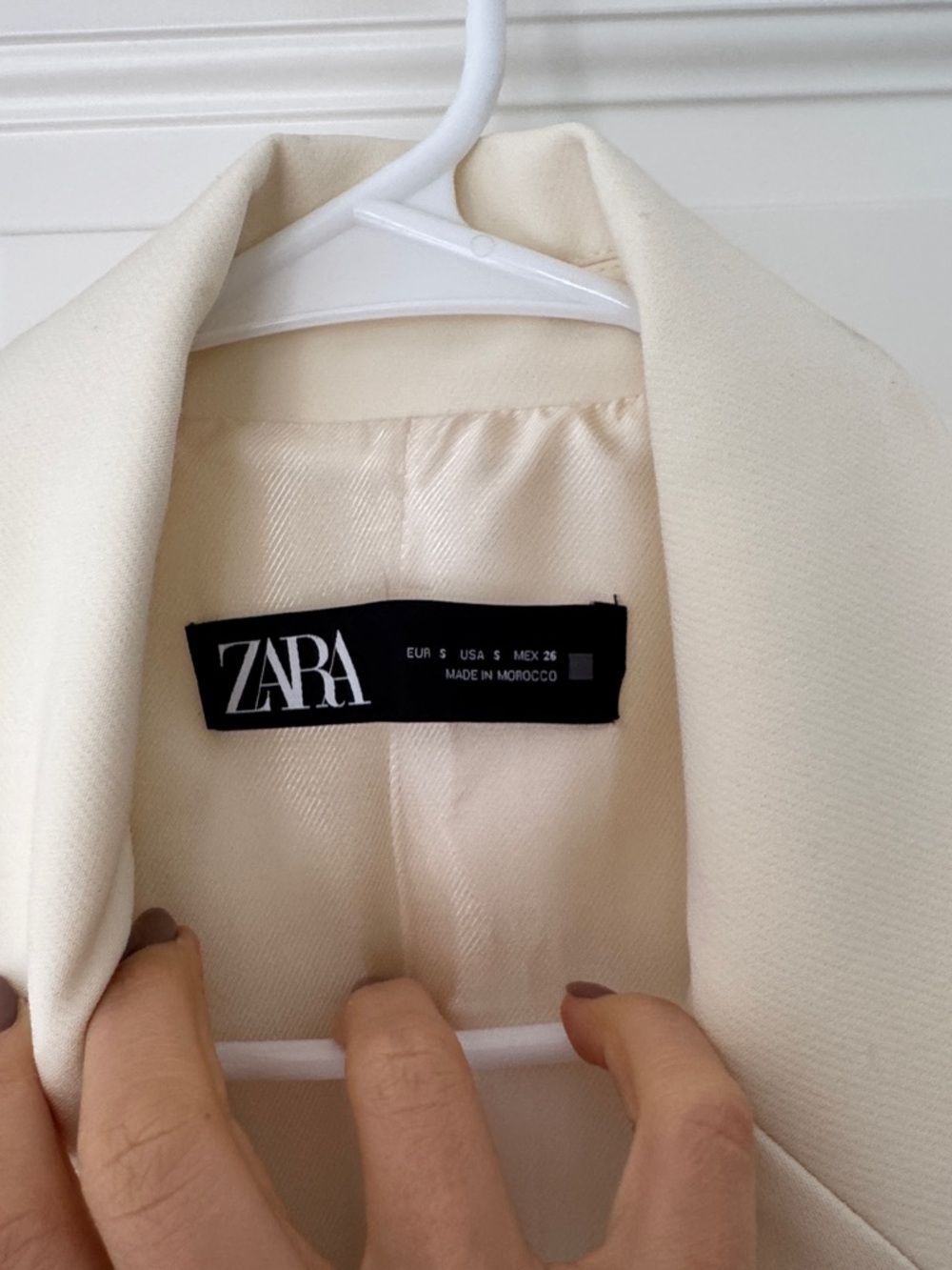 Zara Cream Tailored Flared Dress Pants - Picture 3 of 5